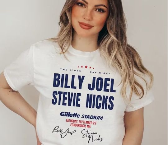 Billy Joel Stevie Nicks 2023 Tour T-Shirt, Billy Joel Merch Tshirt