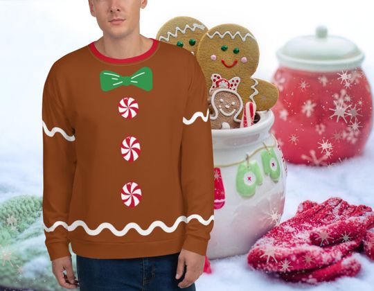 Sudadera 3D Oh Snap Gingerbread, Gingerbread Man Cute Navidad 2023, Christmas 2023 3D Sweatshirt Unisex
