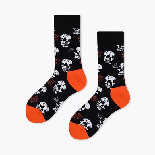 Halloween socks, Halloween socks, spooky socks, unisex socks, comfy socks, cute socks , funny socks, skull socks