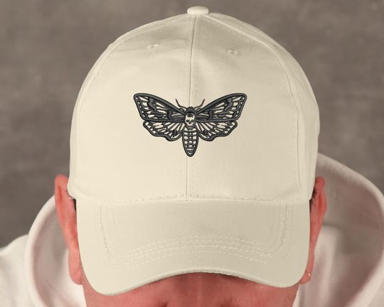Moth Halloween Embroidered Baseball Cap