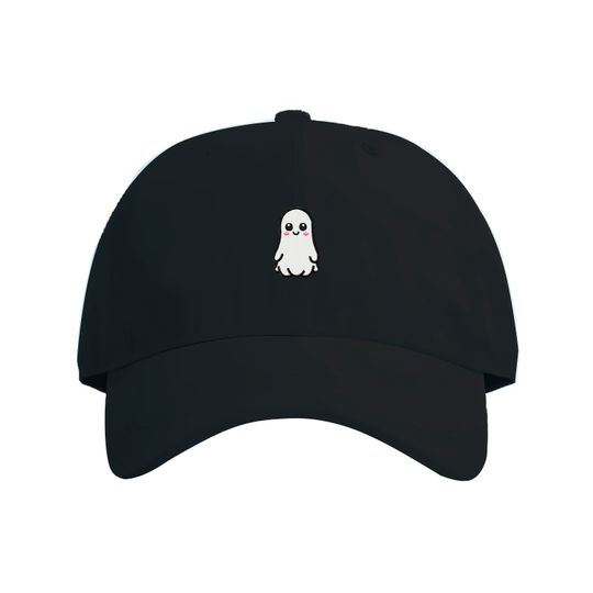 Cute Halloween Ghostie Embroidered Cap | Halloween Embroidered Baseball Cap
