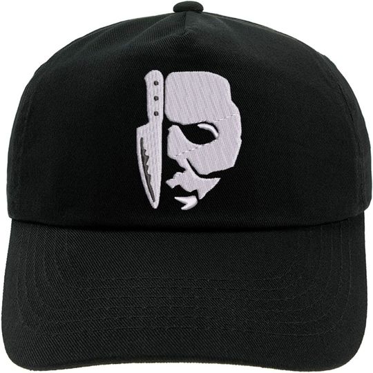Michael Myers cap embroidered Logo, Halloween Embroidered Baseball Cap