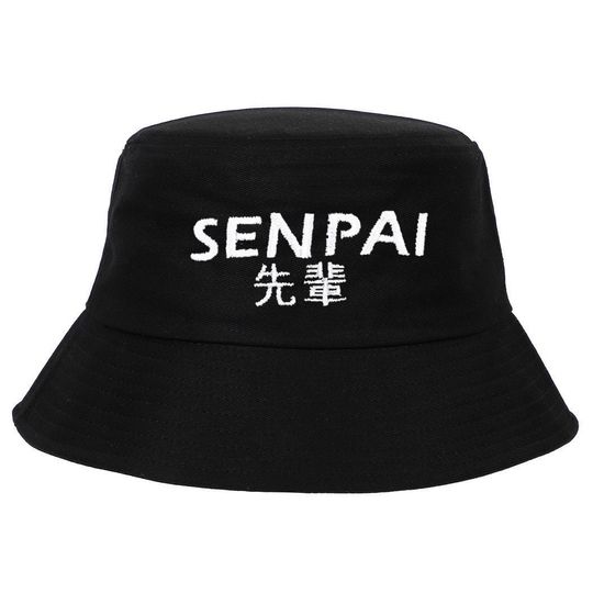 Embroidered Senpai Bucket Hat - Anime Weeb