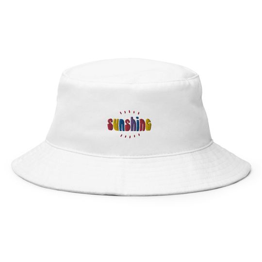 Sunshine Embroidered Bucket Hat