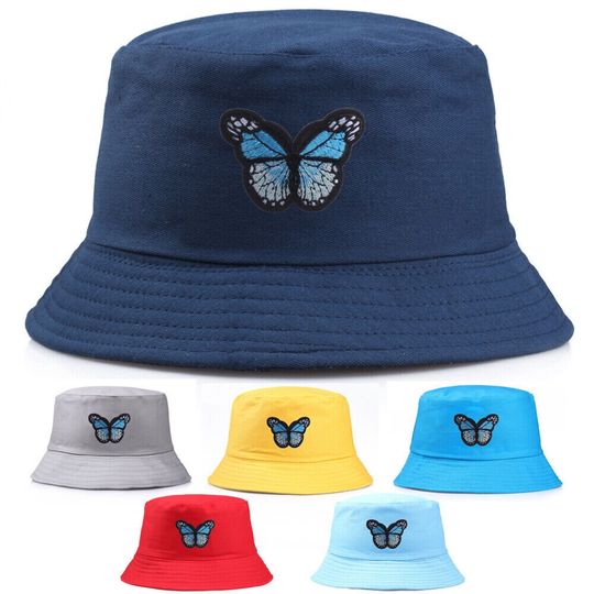 Butterfly Halloween Embroidered Bucket Hat