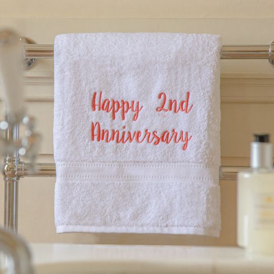 Personalised Luxury Bath Sheet - the perfect couples gift