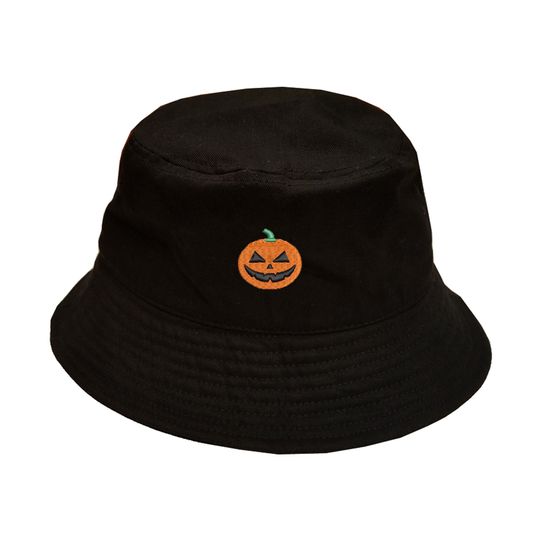 Halloween Pumpkin embroidered Bucket Hat! Halloween day special Hat!