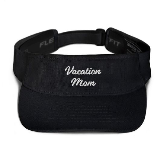 Vacation Mom Sun Visor Hat, Beach Sun Hat, Tennis Cap, Golf Cap, Outdoor Sport Sun Hat, UV-Protection Sun Cap
