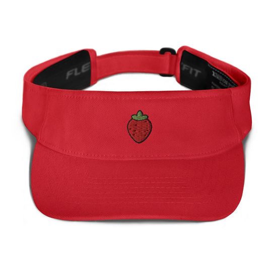 Strawberry Sun Visor Hat, Beach Sun Hat, Tennis Cap, Golf Cap, Outdoor Sport Sun Hat, UV-Protection Sun Cap