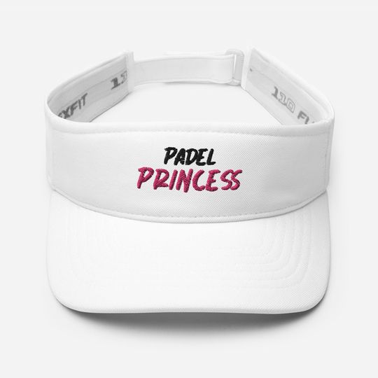 Embroidered 'Padel Princess' Visor - Sun Visor Hat, Beach Sun Hat, Tennis Cap, Golf Cap, Outdoor Sport Sun Hat, UV-Protection Sun Cap
