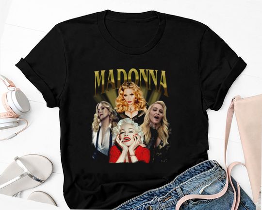 Homage Madonna T-Shirt, Young Madonna Graphic Shirt, The Celebration Tour 2023 Madonna T-shirt