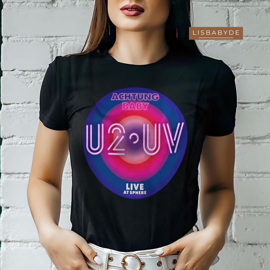 U2 UV Shirt, U2 Las Vegas Shirt, U2 Ultraviolet Sphere 2023, U2 Uv Logo