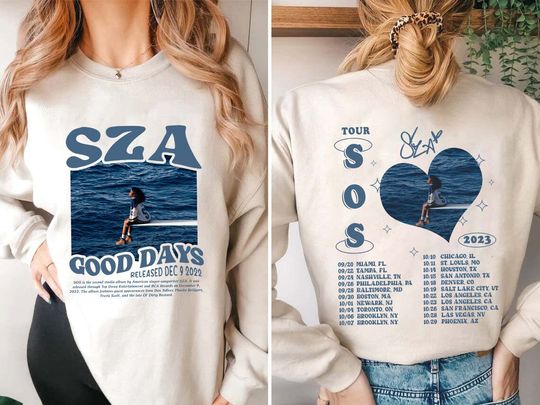 Vintage SZA SOS Shirt, SZA Tour 2023 Shirt, Sos Tour 2023 Sweatshirt