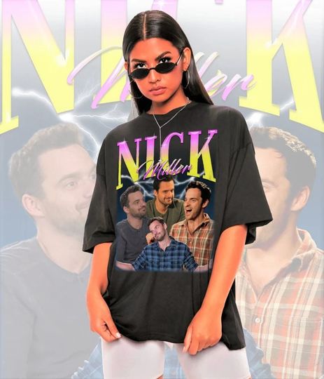 Nick Miller Shirt -Nick Miller Homage Vintage Tshirt,Nick Miller Retro Shirt,