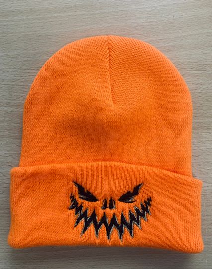 Embroidered Halloween Embroidered Knitted Hat