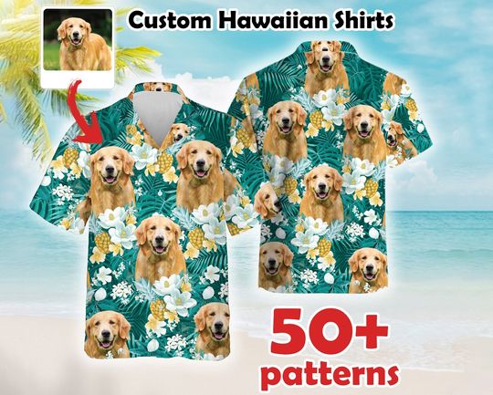 Personalized Photo Upload Photo Hawaiian Shirt