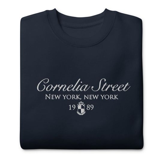 Cornelia Street New York Taylor Embroidered Sweatshirt