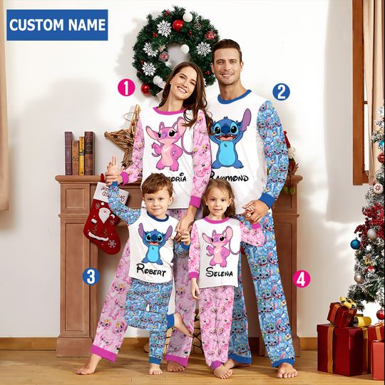Custom Disney Group Matching Family Pajamas Set, Magic Kingdom Pajamas