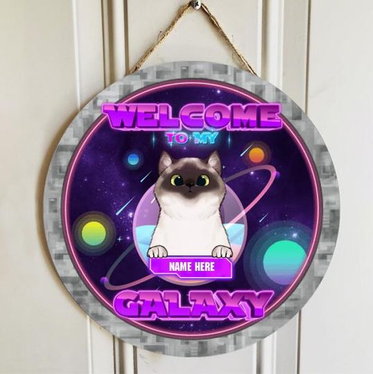 Personalized Welcome To Our Galaxy Door Sign