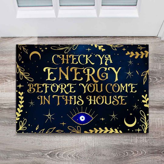Check Ya Energy - Witch Doormat