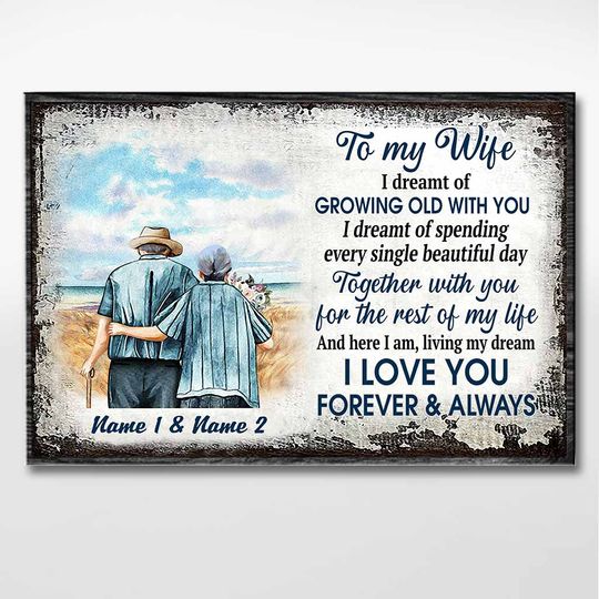 I Love You Forever And Always - Personalized Couple Poster