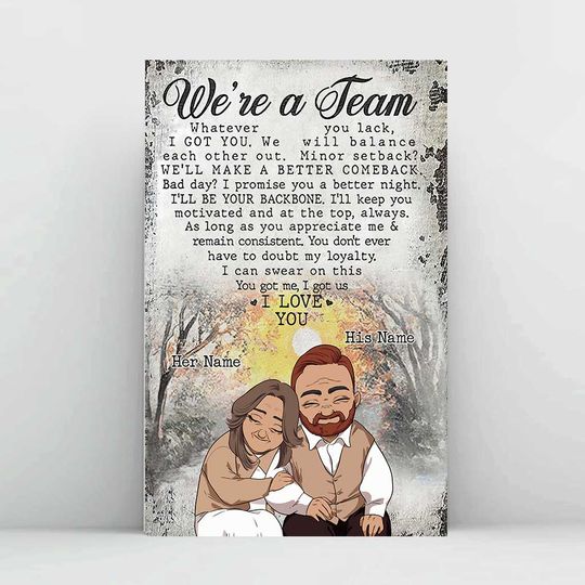 Husband And Wife We Are A Team - Personalized Couple Couple Poster