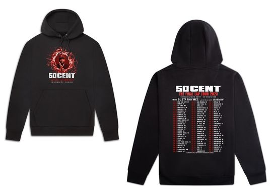 The Final Lap Tour 2023 50 Cent Concert Gig Tour Hoodie Adult Shopping Merch Bag Style Fan Inspired Clothing Summer Gift For Fan
