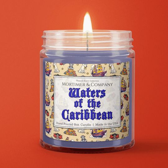 WATERS of the CARIBBEAN | Disney Candle | Pirates of the Caribbean Jack Sparrow Inspired | Disney Home Decor