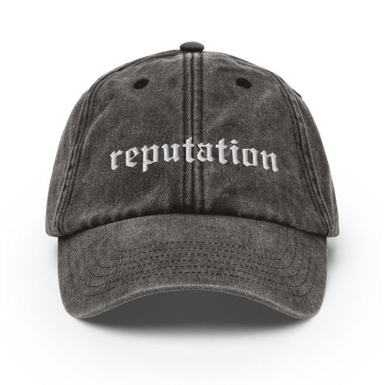Reputation Embroidered Vintage Hat