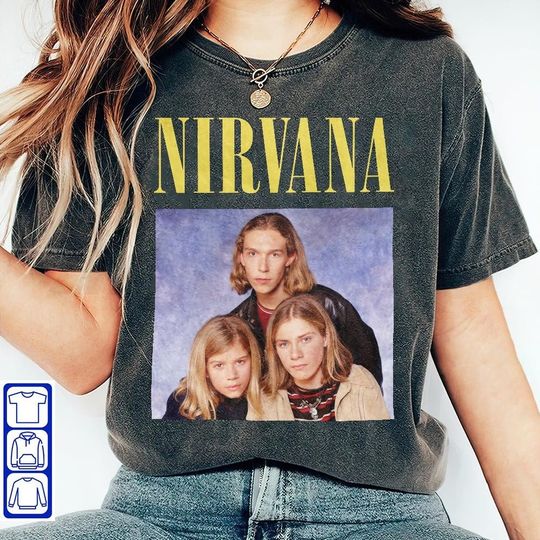 Vintage Nirvana Hanson Shirt, Nirvana Brother Face Crewneck, Nirvana Shirt, Retro Nirvana Oversized Sweatshirt, Trendy Tee