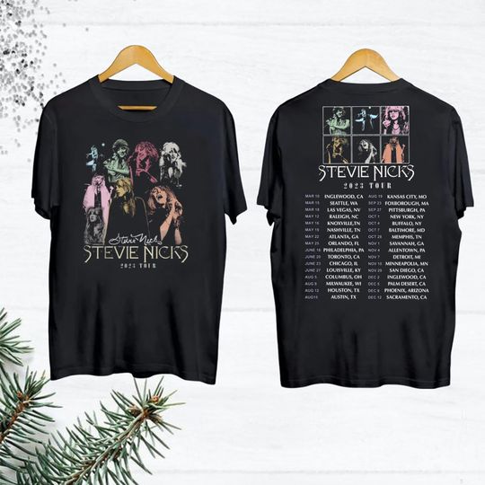 Stevie Nicks 2023 Tour Merch, 2023 Stevie Nicks Live In Concert T-Shirt