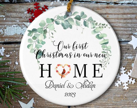First Christmas In New House Ornament Gift Ceramic Ornament