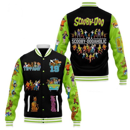 Personalized Scooby Doo Baseball Jacket