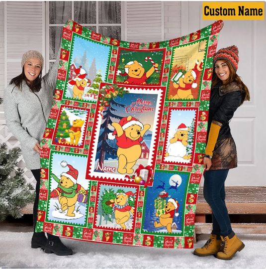Personalized Winnie The Pooh Blanket