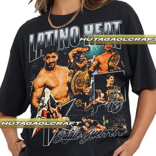 Limited Latino Heat Eddie Guerrero T-Shirt, Gift For Woman and Man Unisex T-Shirt