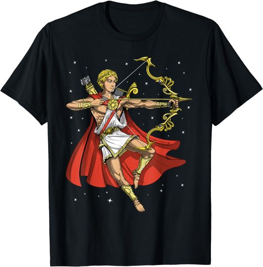 Greek God Apollo Ancient Greece Mythology Deity Of Archery T-Shirt