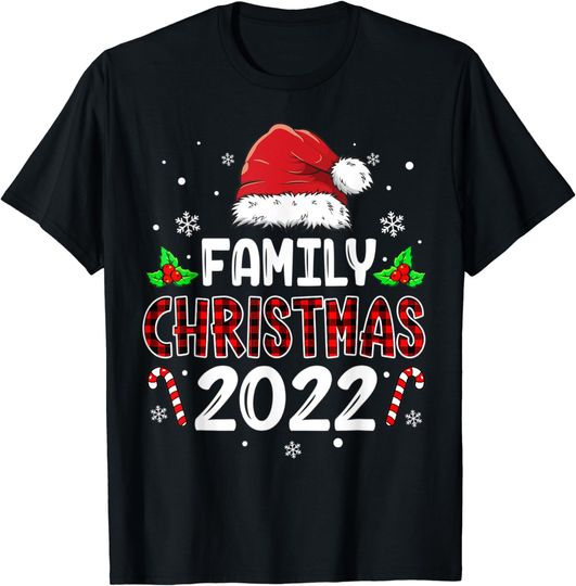 Family Christmas 2022 Matching Shirt Funny Santa Elf Squad T-Shirt