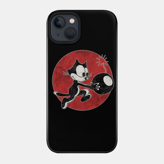 Felix The Cat with Bomb - Felix The Cat - Phone Case
