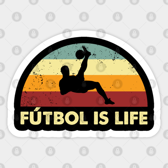Retro Futbol is Life - Ted Lasso - Sticker