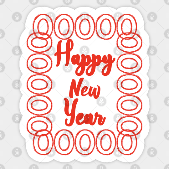 Happy new year - New Year - Sticker