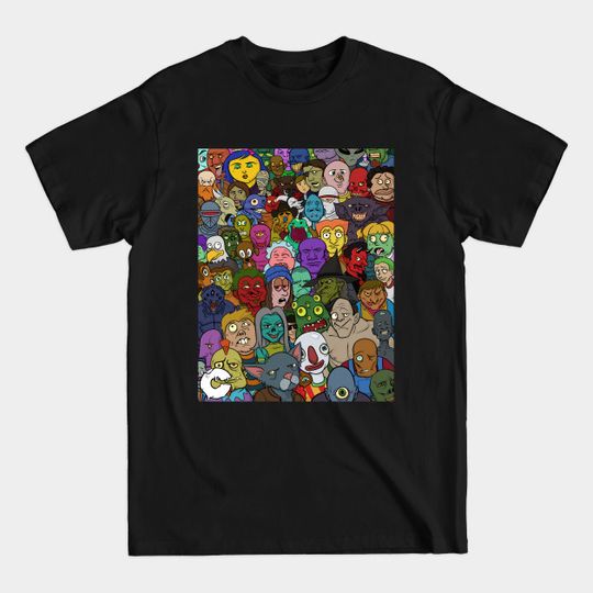 Creepy Creature Coloring Collection - Cover Art - Cartoony - T-Shirt