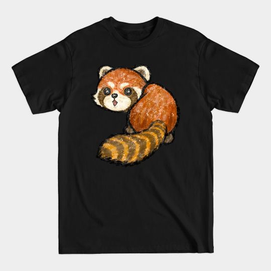 Cute red panda looking back - Red Panda - T-Shirt