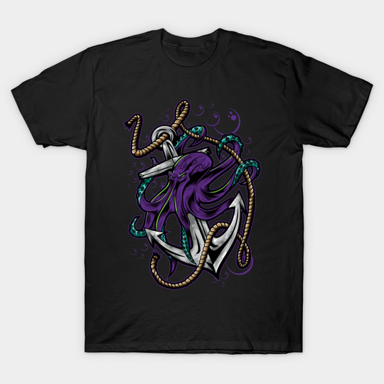 OctoAnchor - Octopus Artwork - T-Shirt