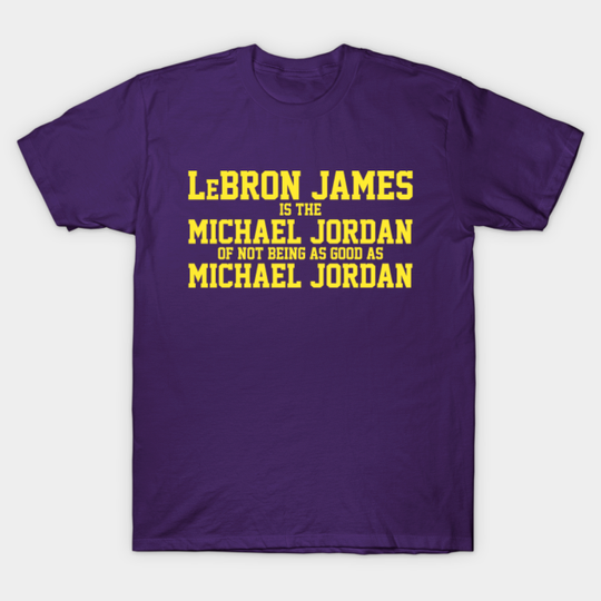 LeBron Vs MJ Lakers Edition (Michael Jordan) - Michael Jordan - T-Shirt