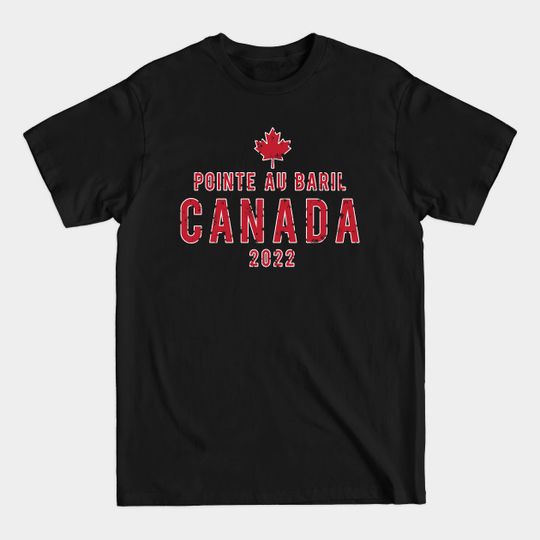 Pointe Au Barel Canada 2022 Rough Texture - Point Au Baril - T-Shirt