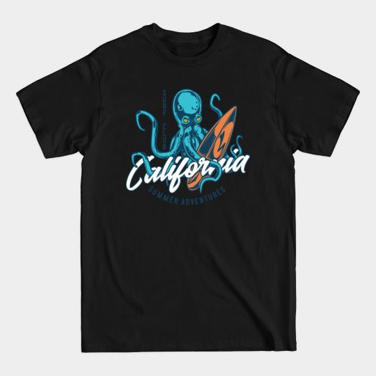 Surf Club California: Summer Adventures Design - Octopus - T-Shirt