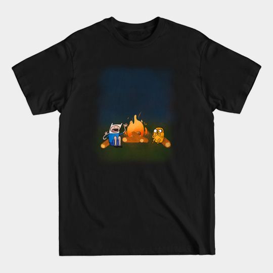 Adventure Time Campfire scary story night - Adventure Time - T-Shirt
