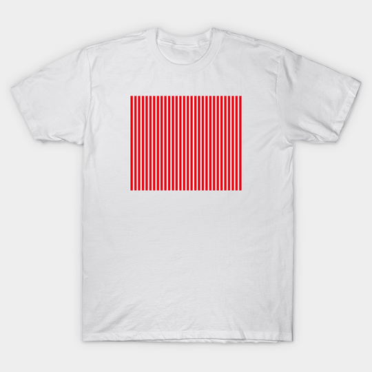 Red and white stripes pattern - Stripes - T-Shirt