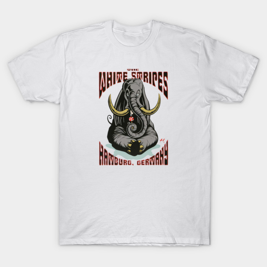 elephant - White Stripes - T-Shirt