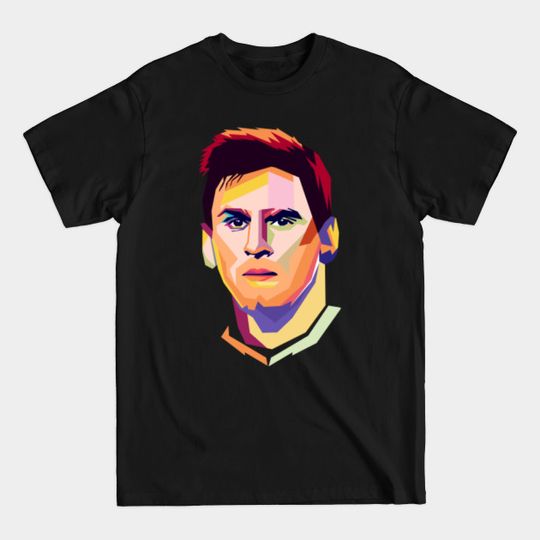 leonel messi style wpap pop art portrait - Football Player - T-Shirt
